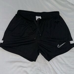Nike dri-fit running shorts in small, black and white